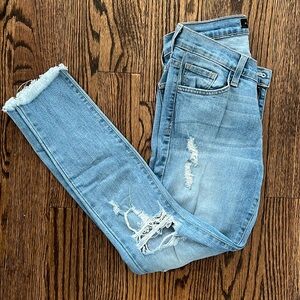 Flying monkey mid rise ripped jeans size 26